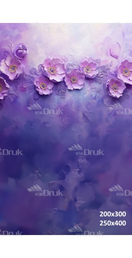 Tło fotograficzne fioletowe kwiaty na malarskim tle | 3727